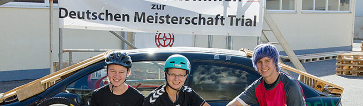 Deutsche Meisterin und Vizemeisterin im Einrad-Trial