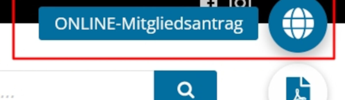 Mitgliedschaft kann ab sofort ONLINE beantragt werden