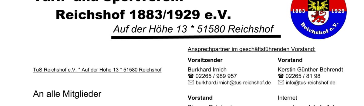 Einladung zur Mitgliederversammlung 2026